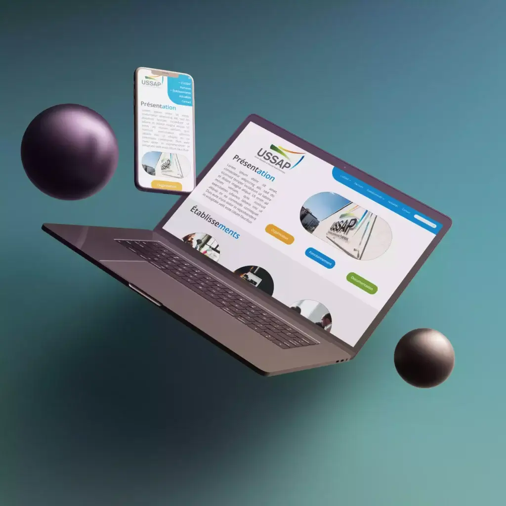 Mockup maquette de site web