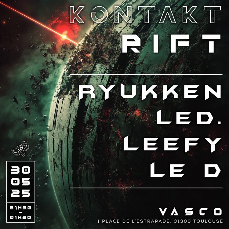 VIsuel pour la soirée Kontakt : Rift