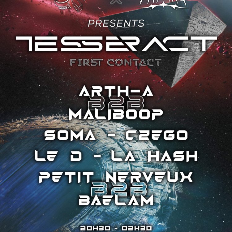 VIsuel pour la soirée TESSERACT : First Contact